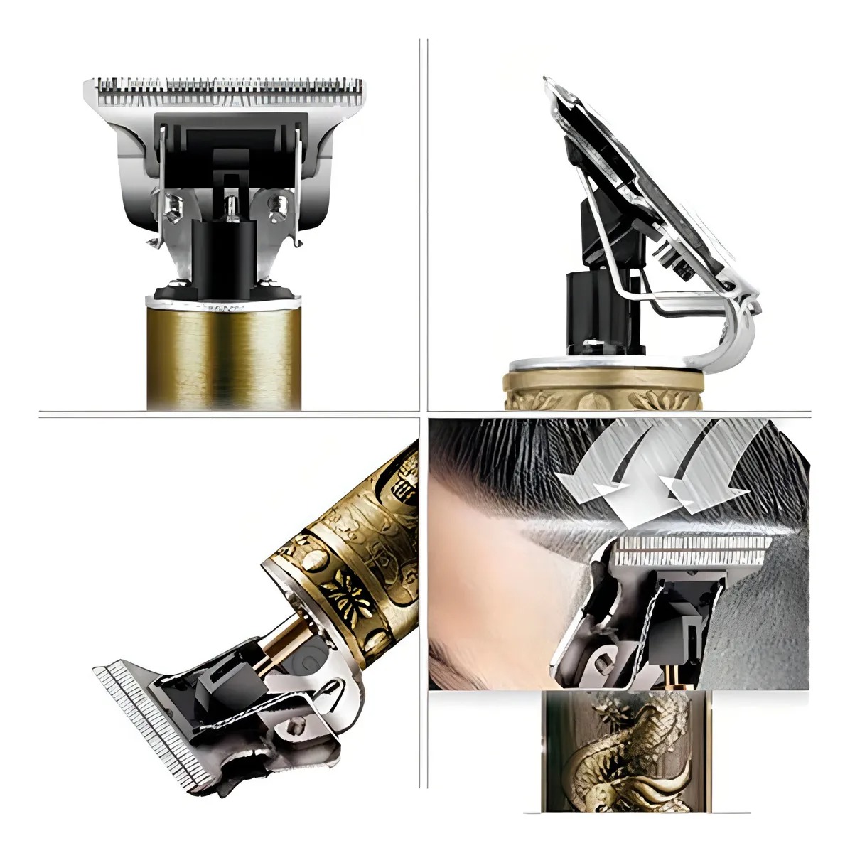 Picture of Vintage T9 Hair Cutting Trimmer Professional Cordless Hair Cutting Machine & Beard Trimmer for Men 