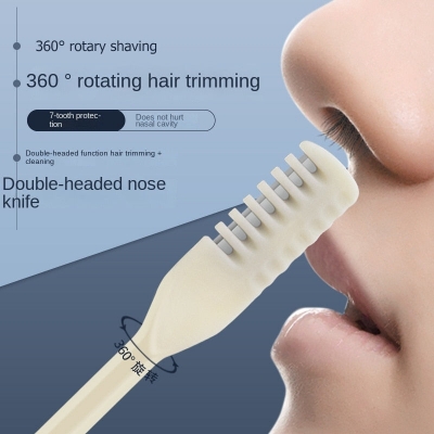 Picture of 3pcs Manual Nose Hair Trimmer Double Head Nostril Cleaning Safety Protected 