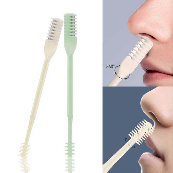 Picture of 3pcs Manual Nose Hair Trimmer Double Head Nostril Cleaning Safety Protected 