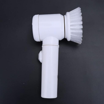 Picture of Electric Cleaning Brush, 3 in 1 Magic Power Scrubber for Kitchen Bathroom Tub Shower Tile Carpet Bidet Sofas, Cordless Battery Powered Scrubber w/3 Brush Heads White