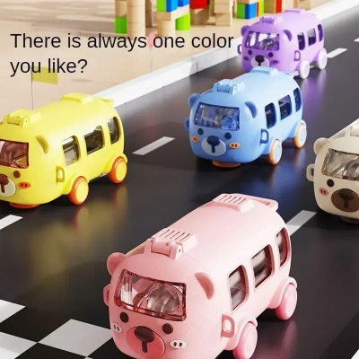 Picture of Fun Kids’ Water Bottle with Movable Wheels | Leak-Proof, BPA-Free, and Easy to Carry Multicolor