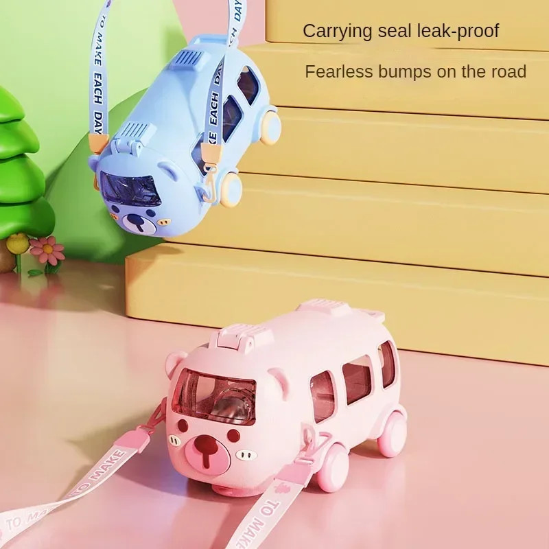 Picture of Kids Toy Car Water Bottle, Fun Kids’ Water Bottle with Movable Wheels | Leak-Proof, BPA-Free, and Easy to Carry Multicolor