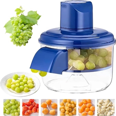 Picture of Electric Grape & Garlic Peeling Machine, USB Recahrgeable Multifunctional Small Fruit Tomato Peeler Tool, Automatic Peeling Machine, Easy to Use for Home Kitchen Commercial Multicolor