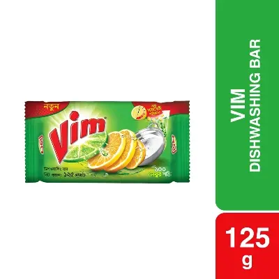 Picture of Vim Dishwashing Bar 125g (Bundle of 4)