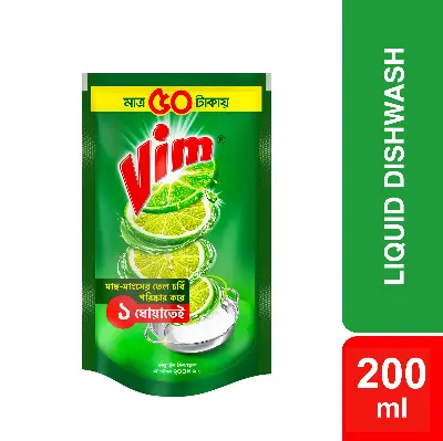 Picture of Vim Liquid Dishwash 200ml (Bundle of 2)
