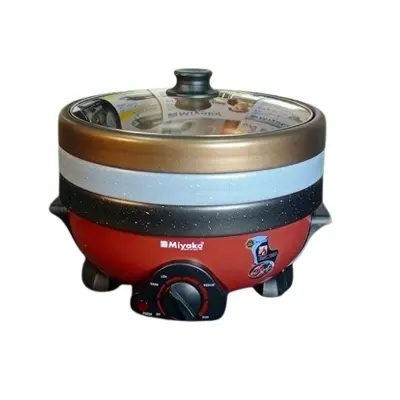 Picture of Miyako Multifunctional 3.5Ltr Electric Curry Cooker 3 Pot With 3 Glass Lid-MC-400T 