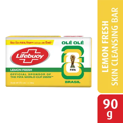 Picture of Lifebuoy Skin Cleansing Soap Bar Lemon Fresh 90g (Bundle of 2)