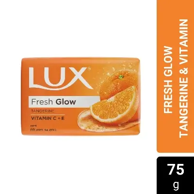 Picture of Lux Soap Bar Fresh Glow Tangerine & Vitamin C + E 75g (Bundle of 2)