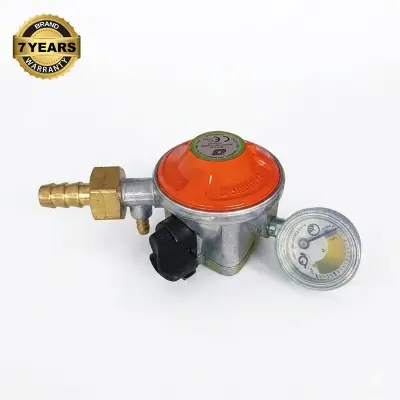 Picture of high quality lpg gas regulator of denmark with meter and safety device 20MM