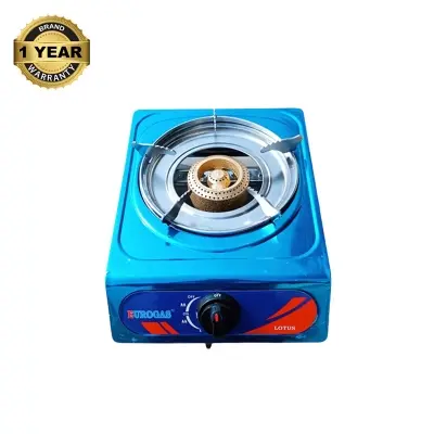 Picture of Eurogas Double S.S. Two Burner Auto Gas Stove for LNG/LPG with Complete Accessories (All in one  Package)