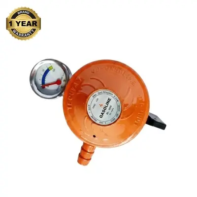 Picture of Original Gas Regulator with Meter for LPG Cylinder 1 Piece Set – Gasoline