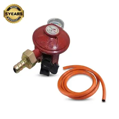 Picture of Gas Safety Sensor Regulator with 6ft Pipe Leak Proof for LPG Cylinder Hot Package Superstar Made in Pakistan