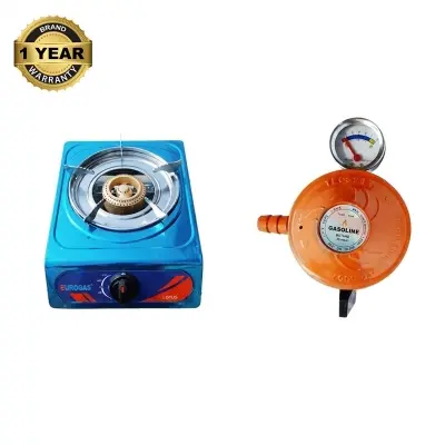 Picture of Family Package – 22mm Gas Regulator Combo with Meter & Dual Burner Stove (Includes All Accessories) – Gasoline