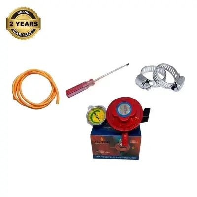 Picture of LG Double Gas Stove Combo 22MM LPG Safety Regulator Low Pressure Family Package with All Accessories All Time