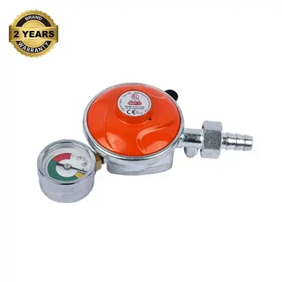 Picture of LPG Gas Regulator 22mm with Leak and Level Indicator Excess Flow Cut Off for Home Use by RFL