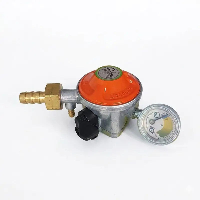 Picture of high quality lpg gas regulator of denmark with meter and safety device 20MM