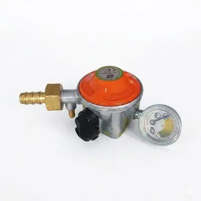 Picture of high quality lpg gas regulator of denmark with meter and safety device 20MM