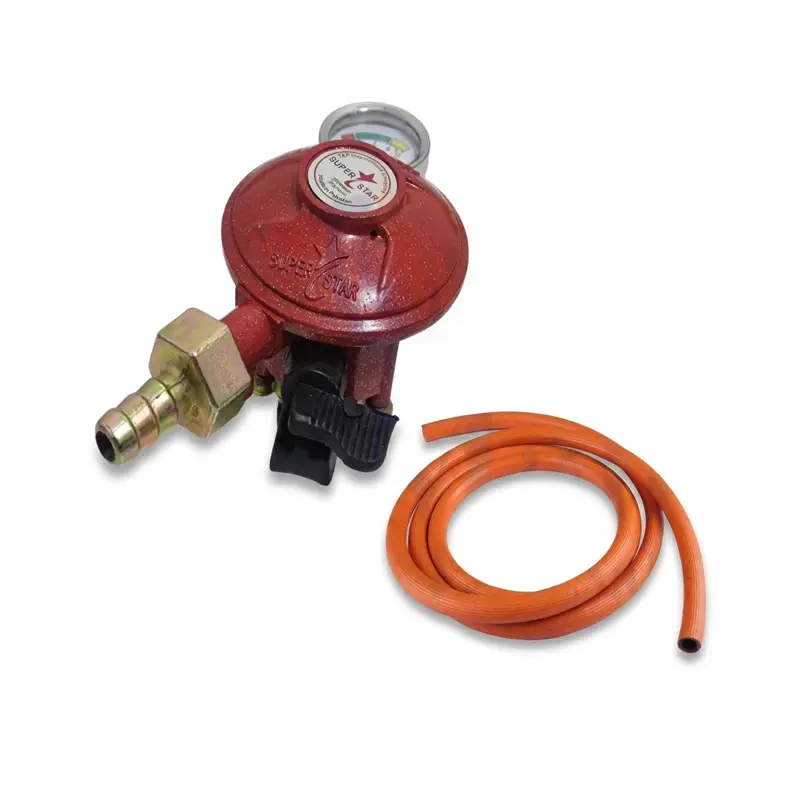 Picture of LPG Gas Safety Sensor Regulator with Double Stove Standard Size 1 Year Replacement Warranty Family Package by Superstar