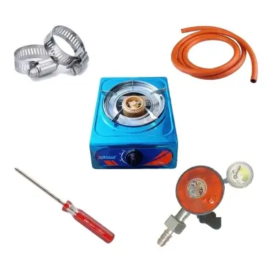 Picture of LPG Gas Safety Regulator 22mm/20mm Family Package for Kitchen Use, Made in Denmark by IGT