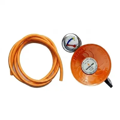 Picture of Original Gas Regulator with Meter for LPG Cylinder 1 Piece Set – Gasoline