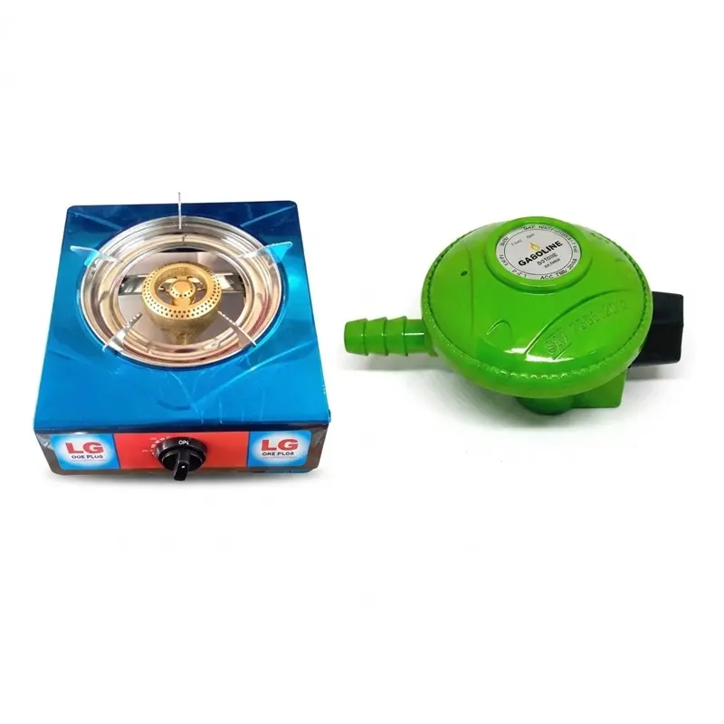 Picture of LPG Gas Regulator Low Pressure for Cylinder 6 Feet Safety Pipe Without Meter Made in Malaysia Gasoline