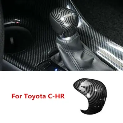 Picture of Para Toyota C-HR CHR 2016-2022 fibra de carbono cambio interior perno cubierta
