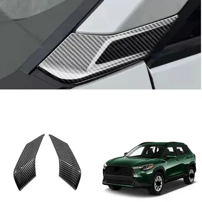 Picture of Carbon Fiber Car A Pillar Cover Trim for Toyota Corolla Cross 2020-2025