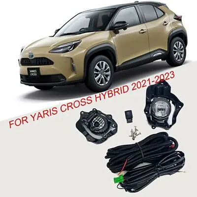 Picture of For Toyota Yaris Cross Hybrid 2021-2023 LED Bumper Fog Lamp Light w/ Bracket Set