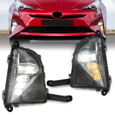 Picture of Car Fog Lights For Toyota Prius 2016-2018, Car LED Daytime Running Light Fog Lights with Turn Signal