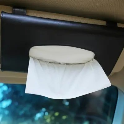 Picture of Car tissue box sun visor black