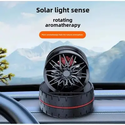 Picture of Car showpiece perfume solar tire allow ring shape auto rolling with perfume premium quality car decoration items