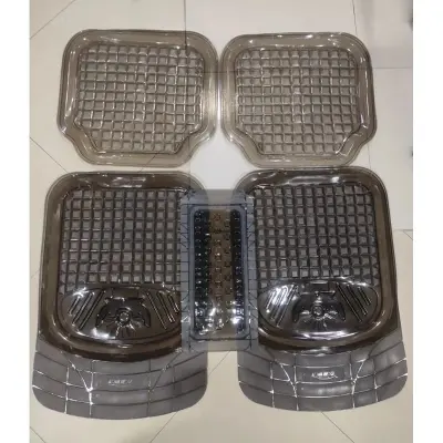 Picture of 5 Pis Car universal Floor mat, car interior accessories, car floor carpet mat , Rubber Surrounded Black Floor Mat Fully, suitable for Sedan cars, Toyota, Hyundai, Honda, mg, Havell, nissan, Mitsubishi, mazda cars