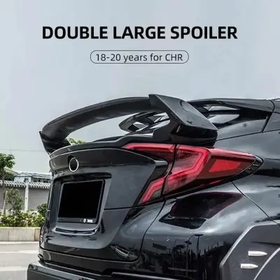 Picture of Toyota C-HR Back Spoiler double stape colour free sporty look high quality plastic for C-HR 2017 - 2023