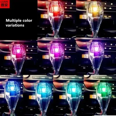 Picture of Car Universal crystal shift lever / Gear handle replacement Toyota TRD Nissan Honda Mitsubishi LED light shift knob