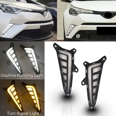 Picture of Car Toyota CH-R Bumper show light front and back (5pcs)