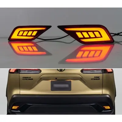 Picture of Car Toyota corolla cross back bumper show light LED 2022-2024
