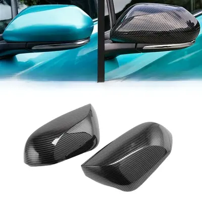 Picture of For Toyota 2016-2019 Prius Carbon Fiber Style Rearview Side Mirror Cover Trim