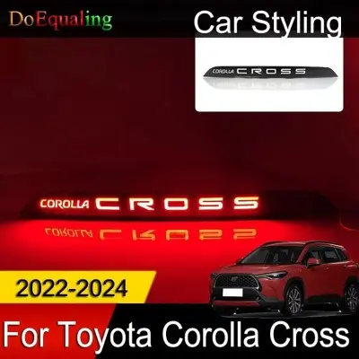 Picture of Toyota Corolla cross Back Trunk LED High Mount Stop Lamp Brake Light with Signal Display #CorollaCross #cross #caraccessories #LED # Farhan 2025 car decoration accessories, car exterior lighting digit Corolla cross