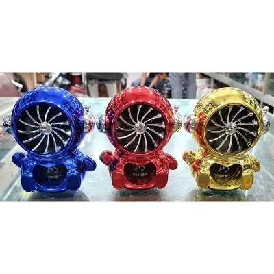 Picture of Solar car showpiece perfume blue colour. Rotating car air freshener. car perfume.Attractive and long lasting car perfume blue colour