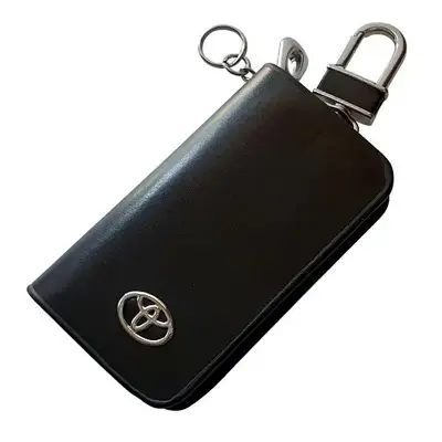 Picture of Car remote key Leather Box ring cover Toyota , Nissan, Mitsubishi, Honda, Hyundai universal car key covers protection cover Durable and long lasting key cover toyota logo key cover