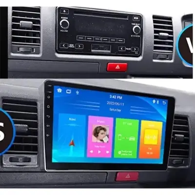 Picture of Car Android monitor Toyota Hiace 2004-2021 model