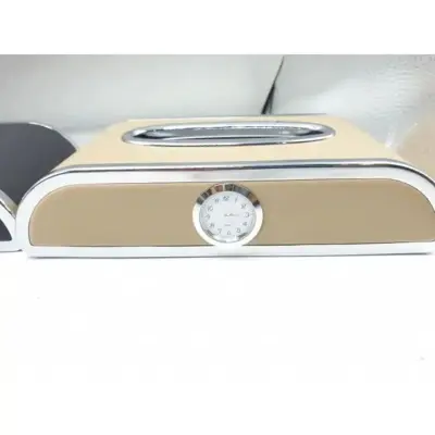 Picture of Mini Clock Car Dashboard Tissue Box Holder