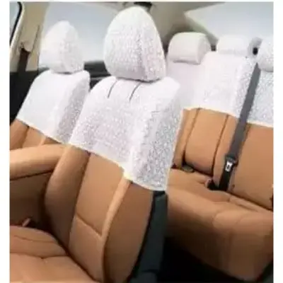 Picture of car seat covers lace gulps half seat cover 1 set - white (universal)