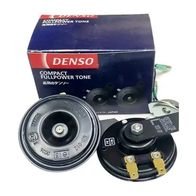 Picture of Universal Pack Of 2 Denso Car Horn For Car and Motor Bike in black color . original.