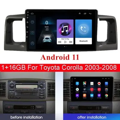 Picture of car android monitor corolla 2001-2003