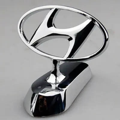 Picture of iCar Styling Metal Chromed Emblem Badge Sticker Front Logo 