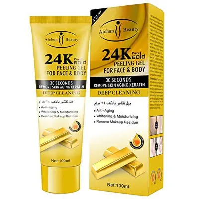Picture of Aichun beauty 24k pure gold peeling gel for face & body 100 ML