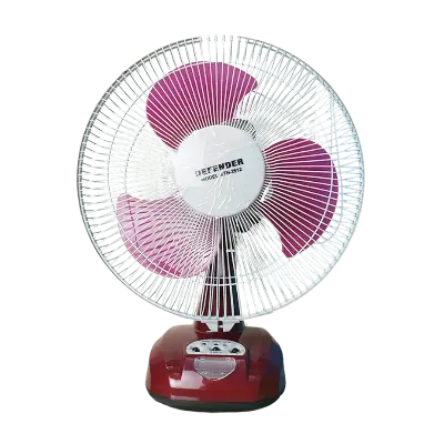 Picture of Defender KN-2912 Rechargeable Fan AC/DC with LED Multi-Function 12" Maroon