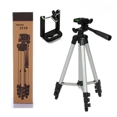 Picture of Tiktok Facebook Youtube Video Making Tripod 3110 Camera Stand With Phone Holder Clip