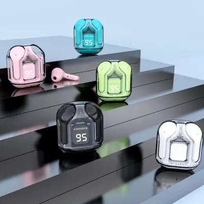 Picture of BT30 Small Transparent Bluetooth Earphone with Digital Screen and ENC Noise reduction